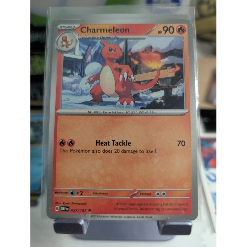 Pokemon Charmeleon 027/197 Obsidian Flames OBF Uncommon Card Fire Type